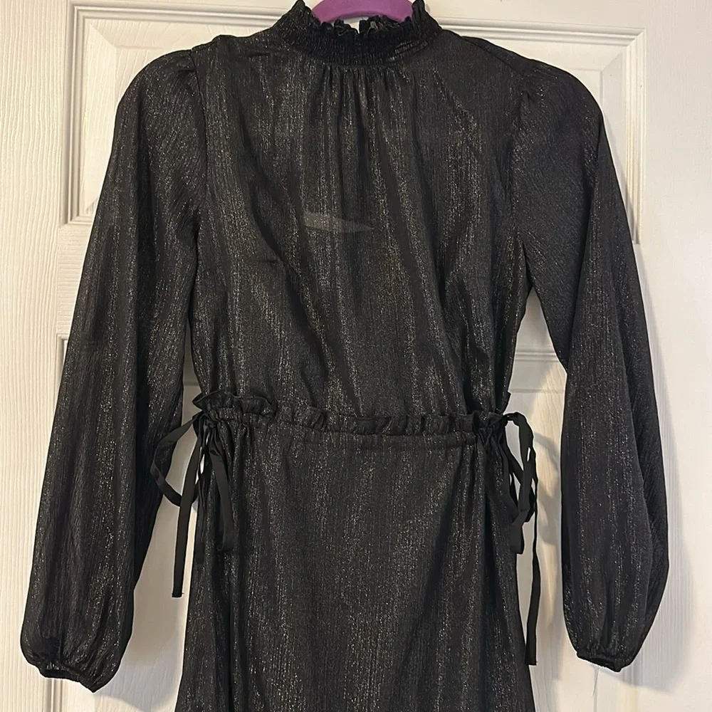 Loft Petite Smocked Neck Tiered Swing Dress - Picture 2 of 10